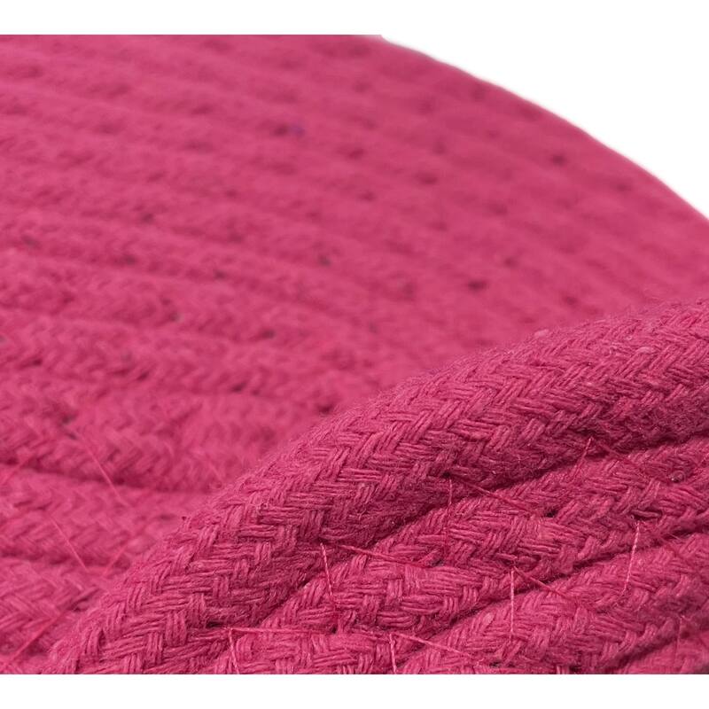 Pink Extra Thick Woven Trivet Oval Placemats Natural Cotton Hot